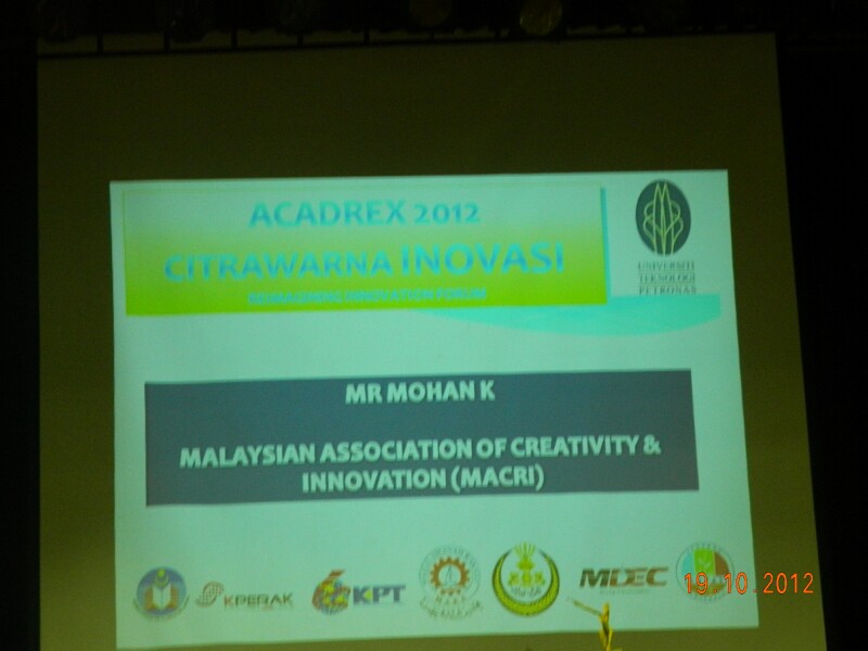 ACADREX2012 - Talk - 16 ACADREX2012 - Talk - 16
